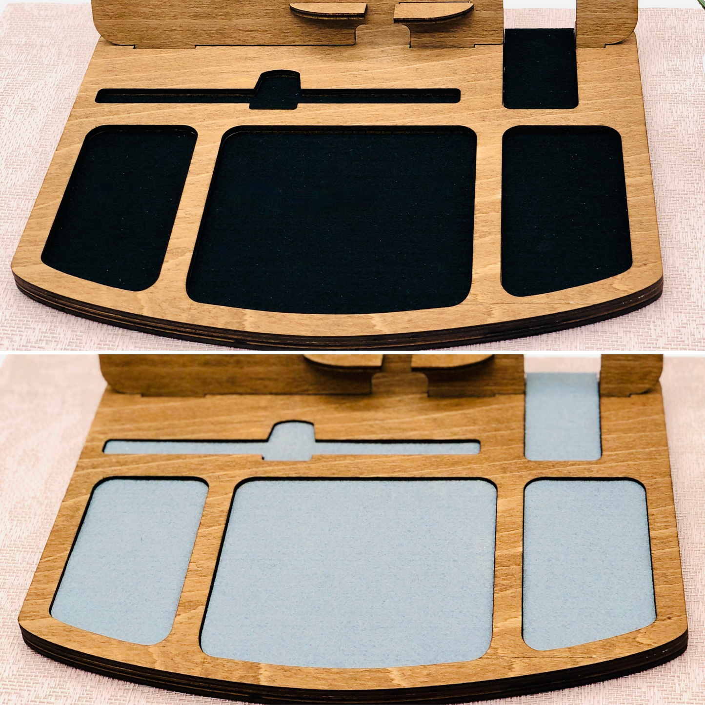 Schreibtisch Organizer - Büro Docking Station - Geschenk für Männer personalisiert