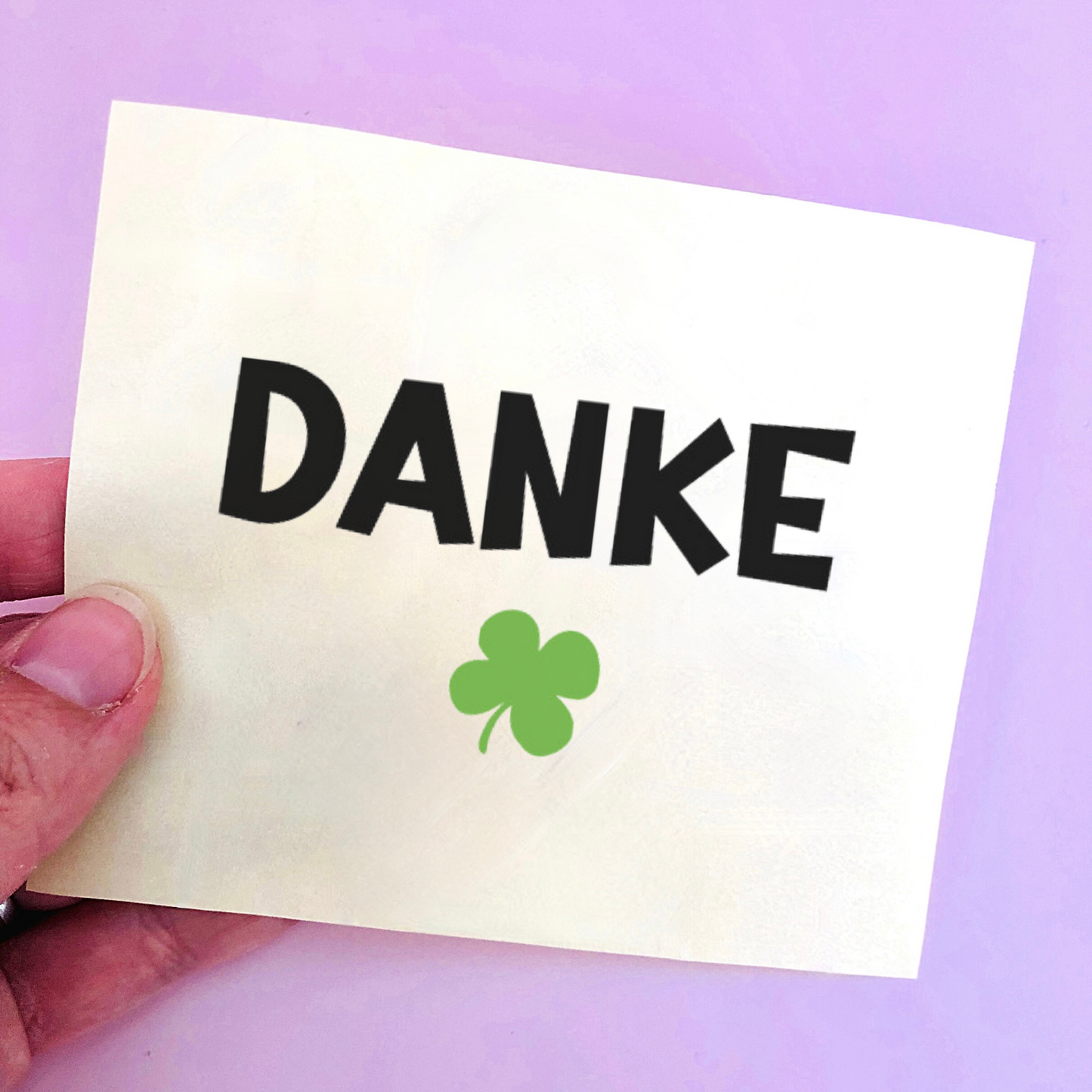 Aufkleber zum Danke sagen - DIY Geschenkidee - DANKE