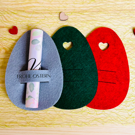 Ostergeschenk Geldgeschenk - Filztasche Osterhase - Geldhalter Osterei - Gutscheinhalter Ostern - Geldgeschenk aus Filz - personalisiert - Frohe Ostern