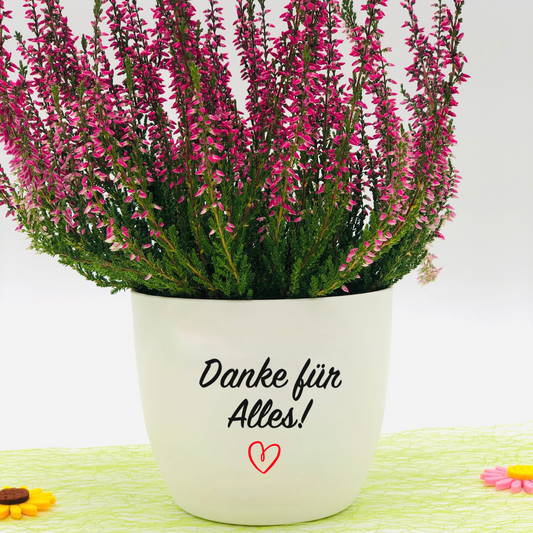 Blumentopf Danke - Geschenk zum Danke sagen - Geschenk zum Bedanken - Dankeschön Geschenk -personalisiert - einfach Danke sagen - Danke