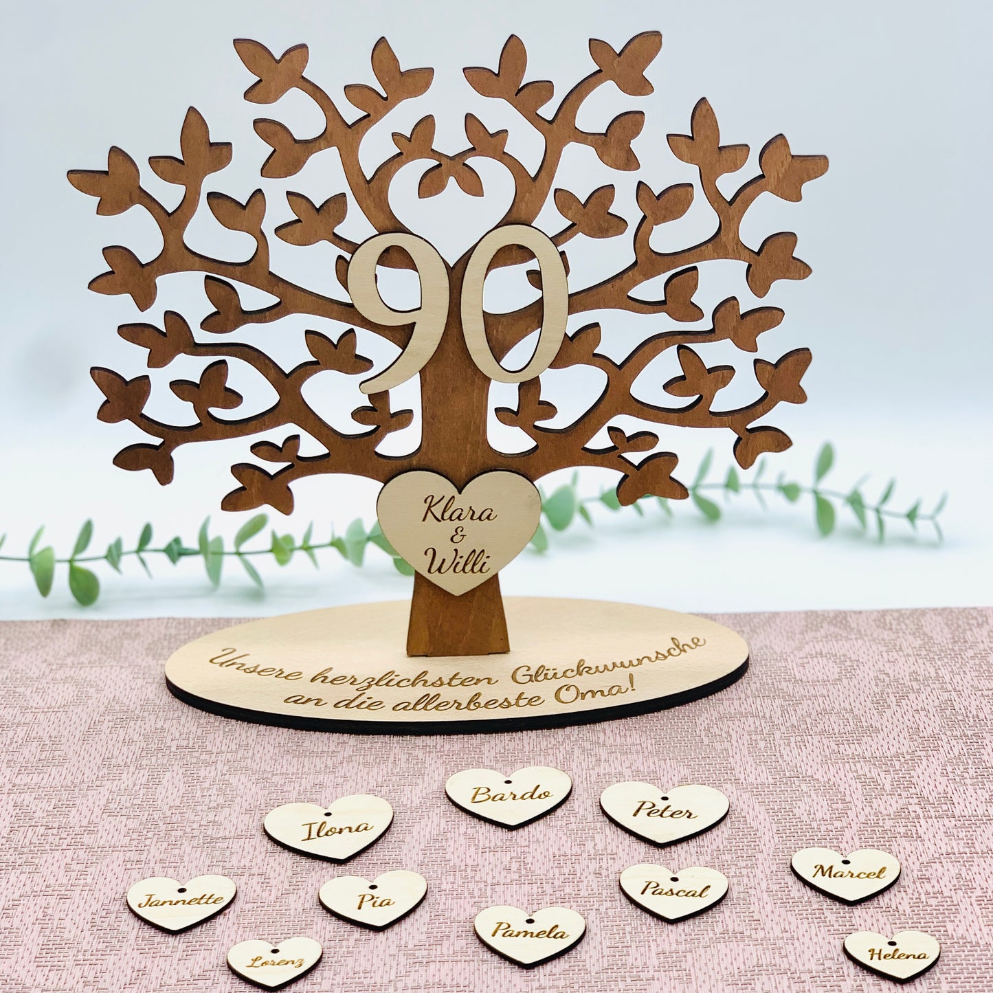 Geschenk Jubiläum - Familienstammbaum - Geschenk Oma & Opa - Goldene Hochzeit - Stammbaum Familie Hochzeit - runder Geburtstag personalisierbar