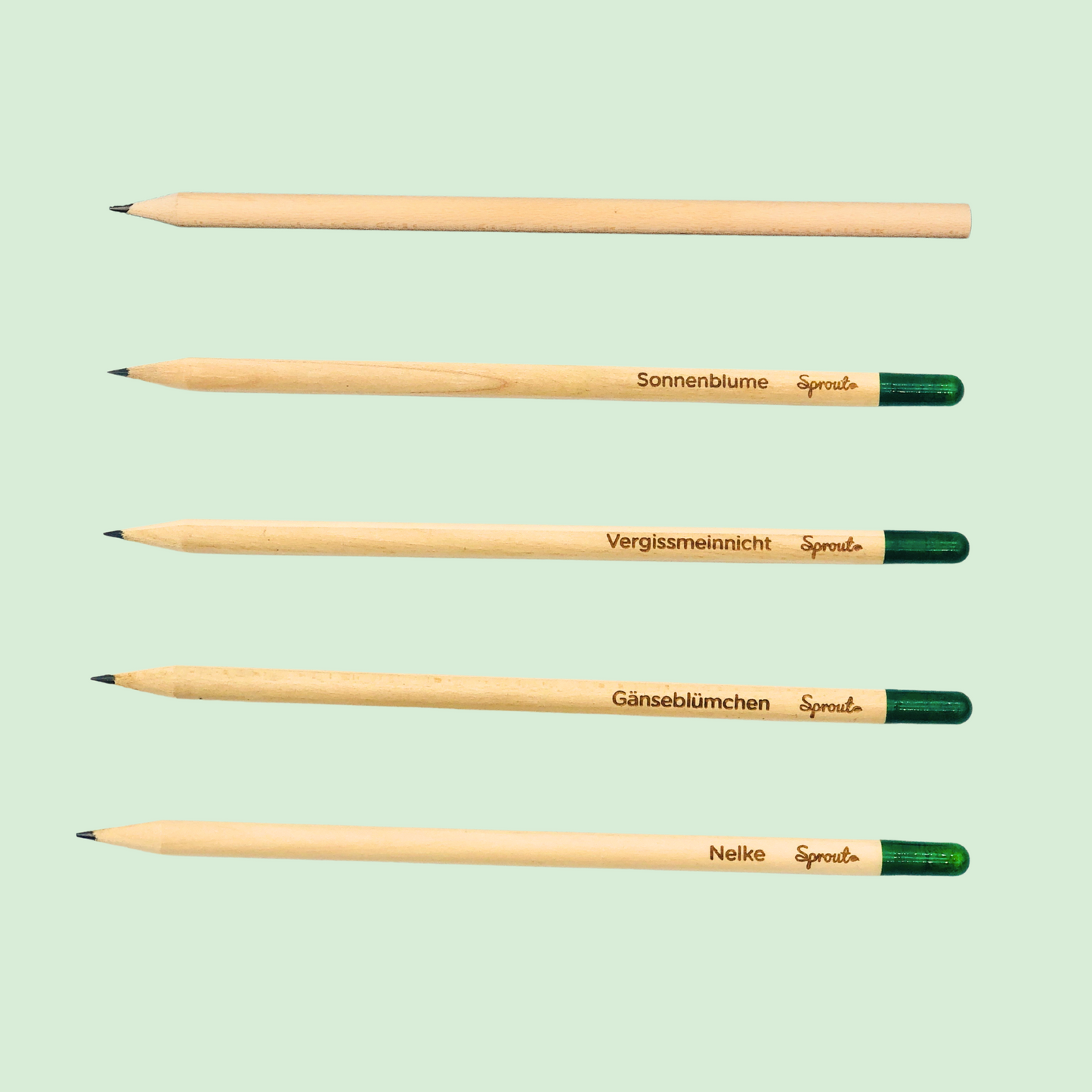 Geschenk zur Einschulung für Schultüte - Bleistift zum Einpflanzen Set - Schulkind 2025 - personalisiert - Schulanfang - Sorten Blumensamen