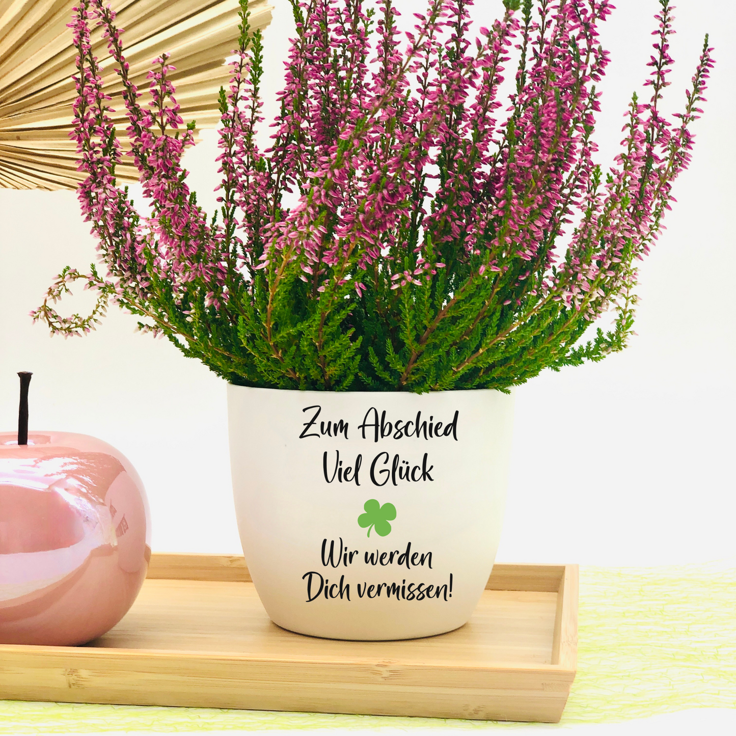 Abschiedsgeschenk Kollegin Kollege - Blumentopf Spruch - Geschenk zum Abschied Arbeit - Ruhestand Arbeitskollege - Mitarbeiter - personalisiert - Zum Abschied Viel Glück