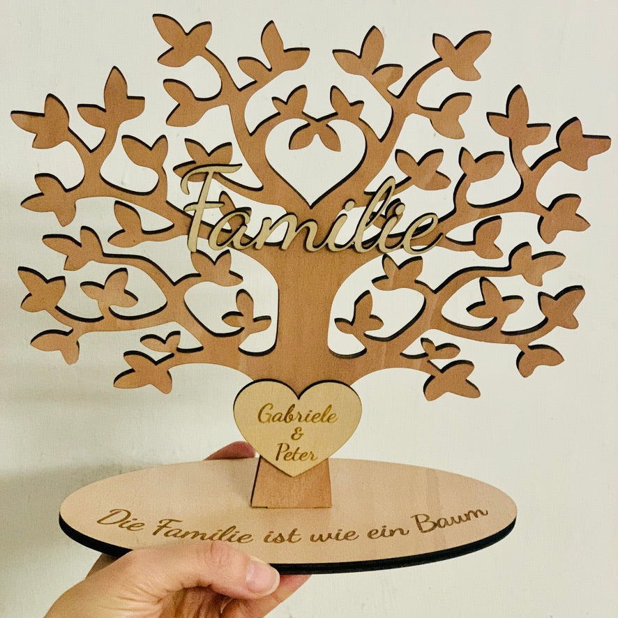 Geschenk Jubiläum - Familienstammbaum - Geschenk Oma & Opa - Goldene Hochzeit - Stammbaum Familie Hochzeit - runder Geburtstag personalisierbar - Familie