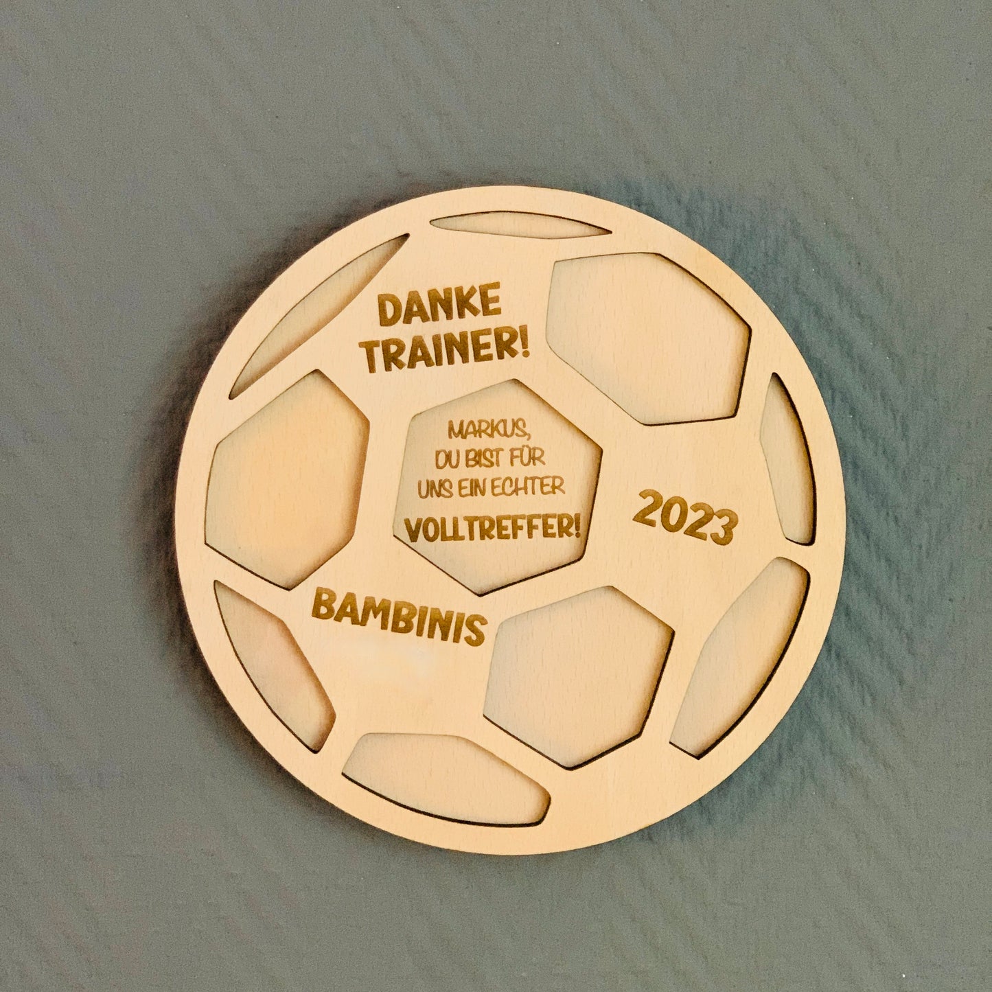 Trainer Geschenk Danke sagen - Fussball Verein Geschenk - Coach Fußball Abschied - Geschenk Aufstieg personalisiert