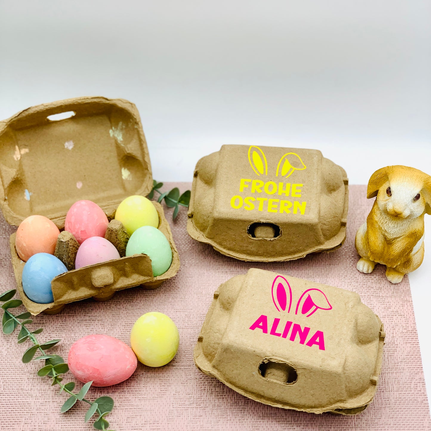 Ostergeschenk Kinder - Geschenk kreative Kinder zu Ostern - Kreideeier Ostern - Kreide Ostereier im Set personalisiert