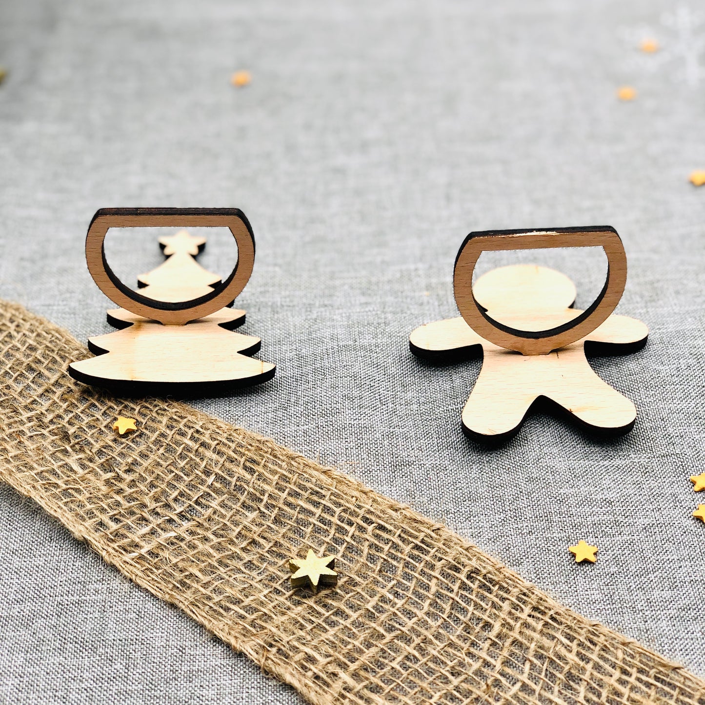 Serviettenring Weihnachten - Tischdekoration Weihnachten - Weihnachten Serviettenring - Lebkuchenmann - Tannenbaum