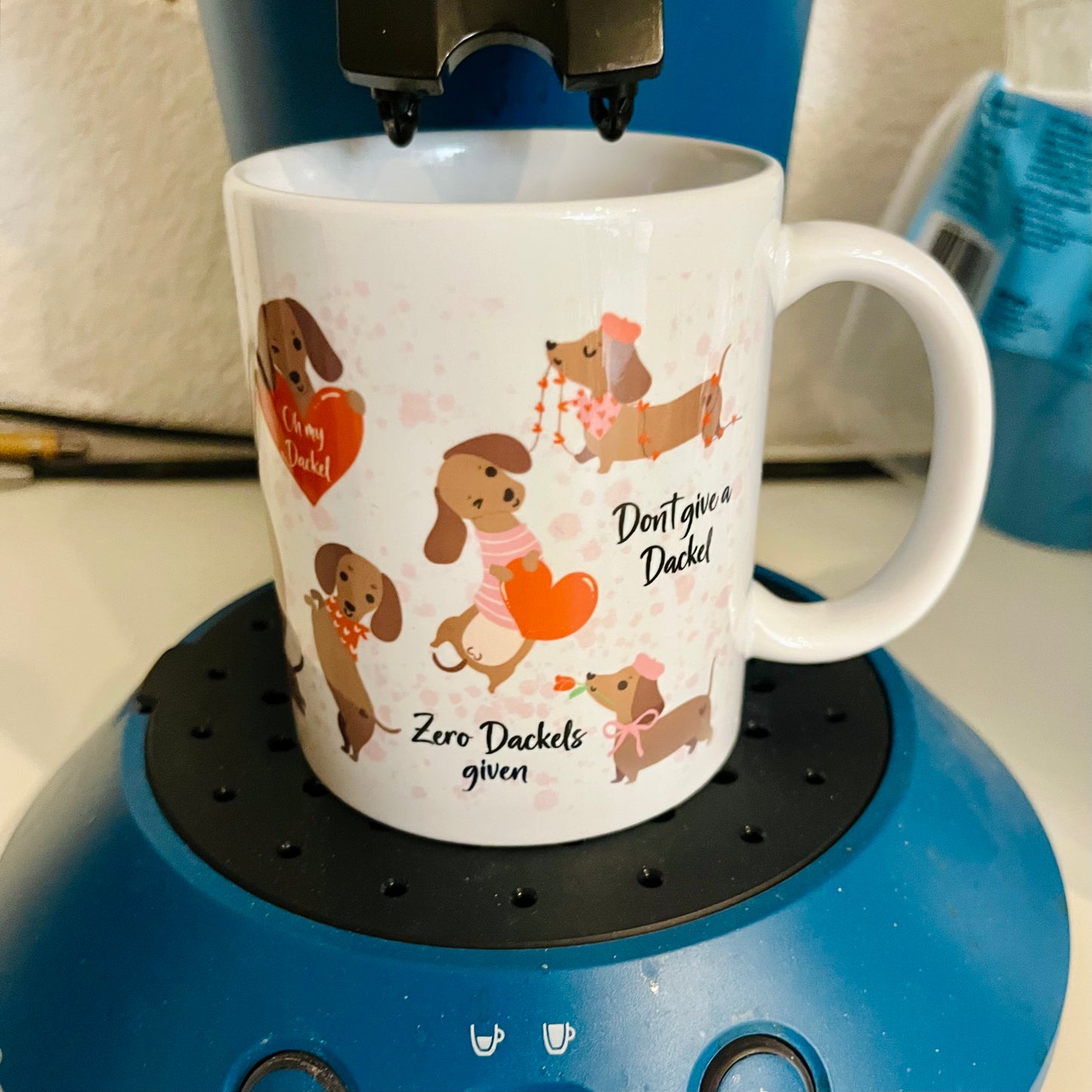 Lustige Dackel Tasse - Geschenk für Dackel Fans