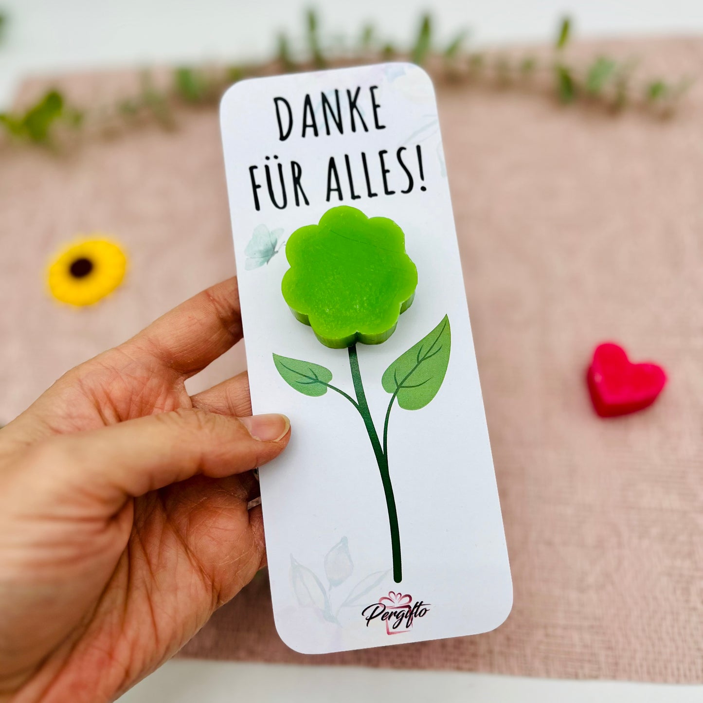 Blumenseife Margerite - kleines Geschenk zum Danke sagen - Geburtstagsgeschenk - Muttertagsgeschenk