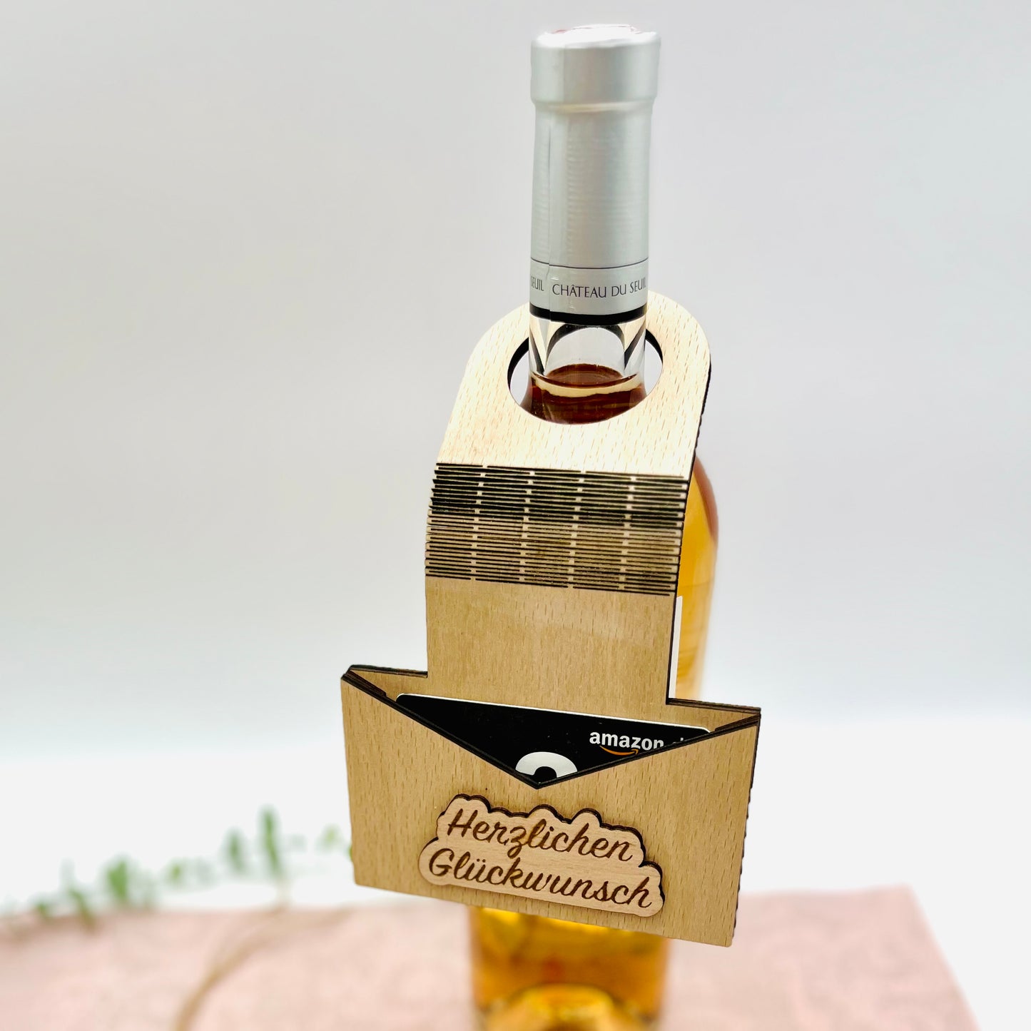 Geldgeschenk Geburtstag - Briefumschlag GeschenkanhÀnger aus Holz - nachhaltige Geschenkidee - Geschenkkarte - Gutschein - personalisiert