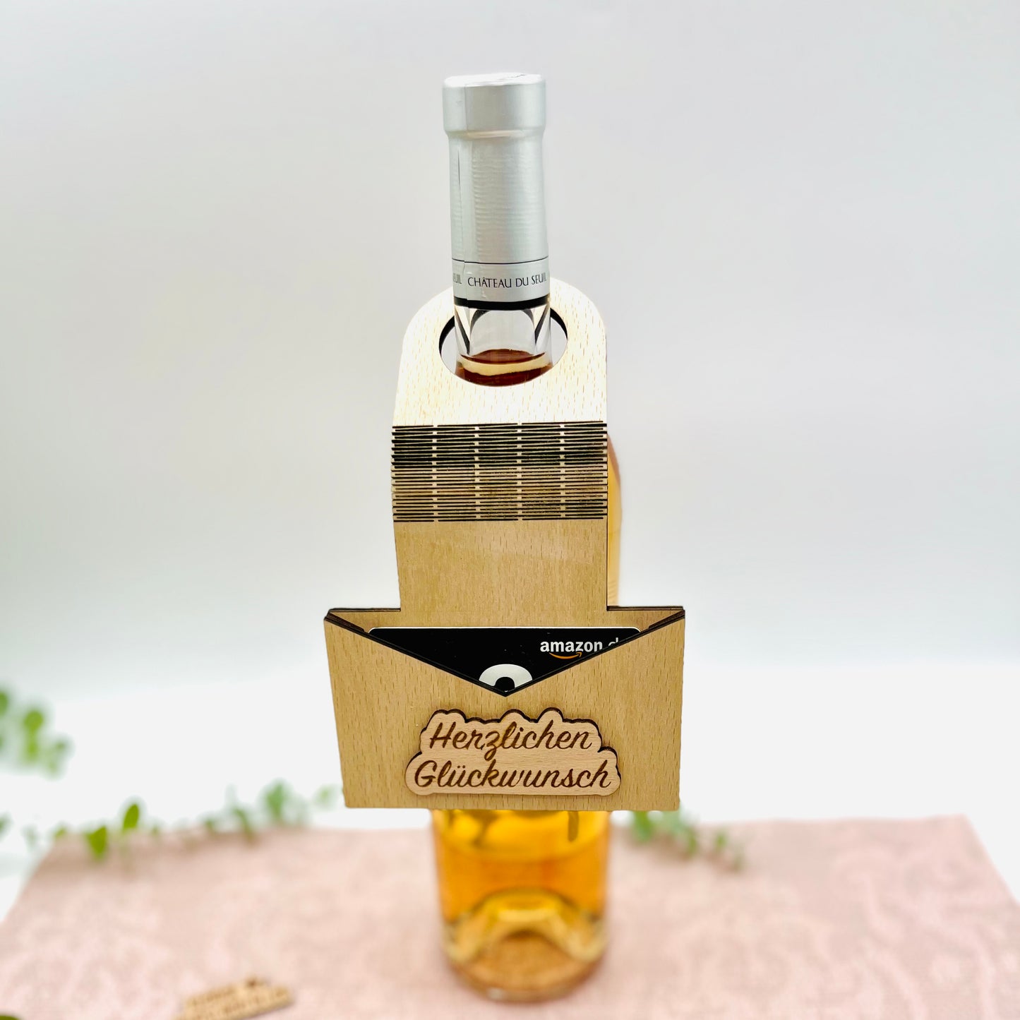 Geldgeschenk Geburtstag - Briefumschlag GeschenkanhÀnger aus Holz - nachhaltige Geschenkidee - Geschenkkarte - Gutschein - personalisiert