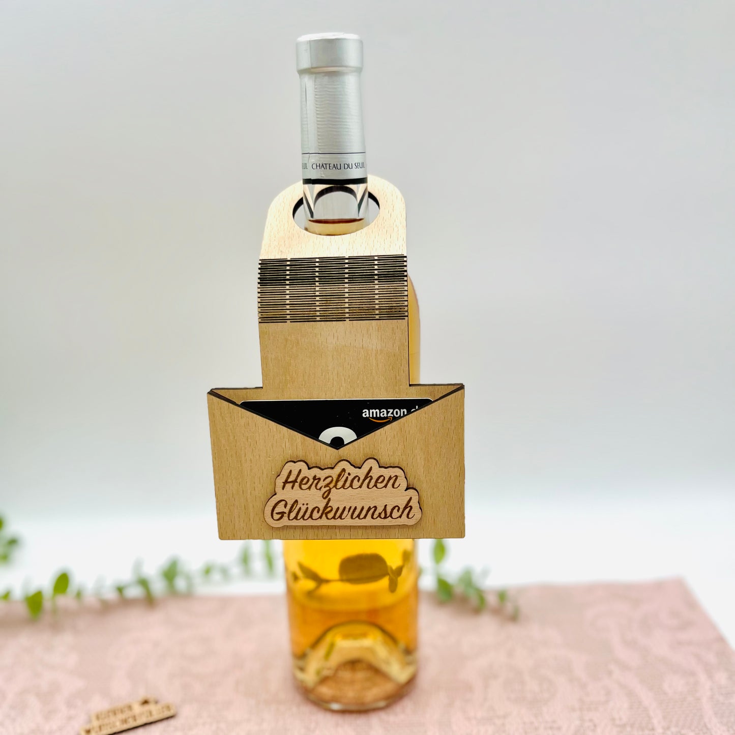 Geldgeschenk Geburtstag - Briefumschlag GeschenkanhÀnger aus Holz - nachhaltige Geschenkidee - Geschenkkarte - Gutschein - personalisiert