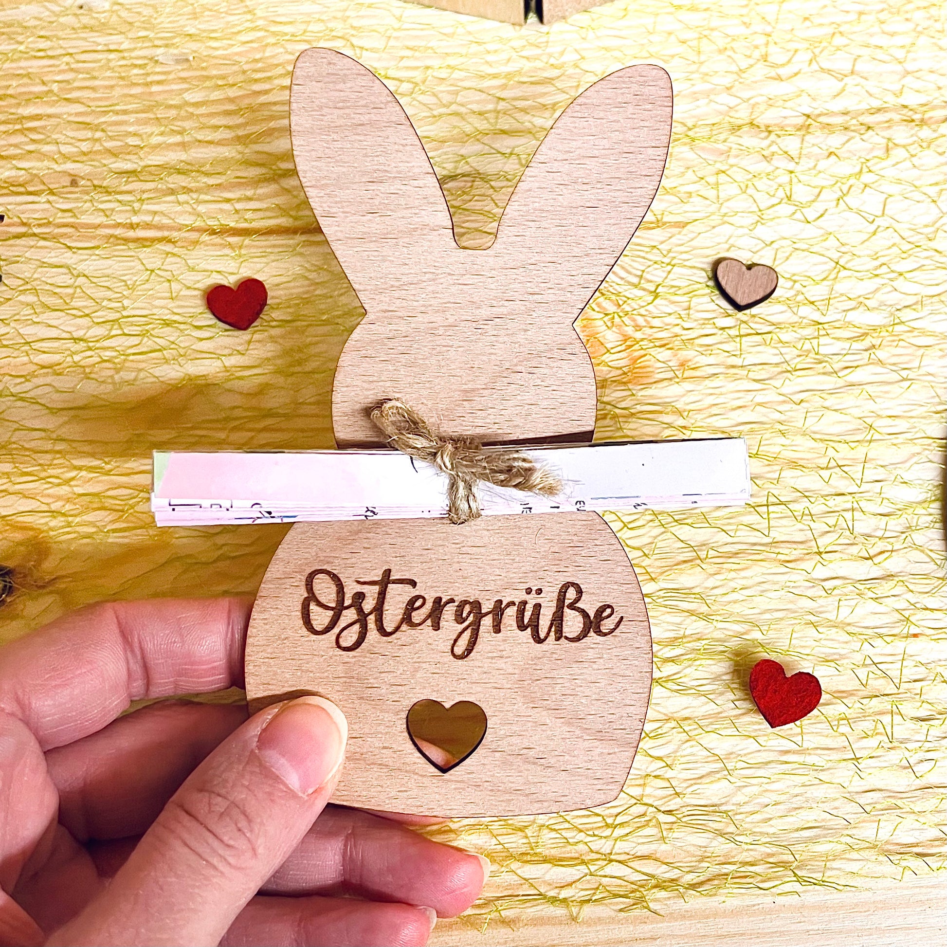 Ostergeschenk Geldgeschenk Holz - Osterhase Geldhalter Osterei - Gutscheinhalter Ostern - Geldgeschenk Holz - personalisiert