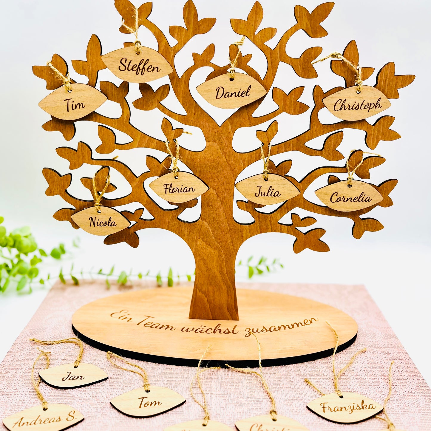 Familienstammbaum groß - Geschenk Hochzeit - Geschenk Oma & Opa - Goldene Hochzeit - Stammbaum Jubiläum - runder Geburtstag - Taufe 40x40cm