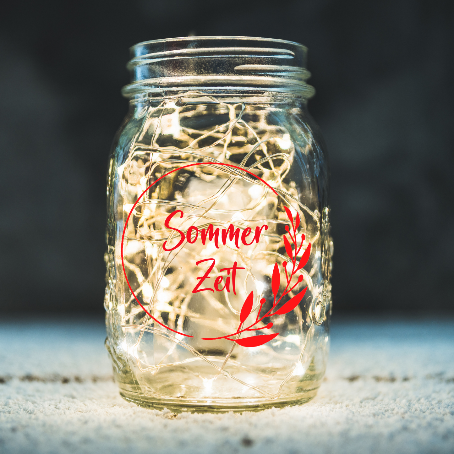 DIY sticker wreath with branch to decorate glasses, mirrors, flower pots - glass stickers as home decoration and as a gift - personalized