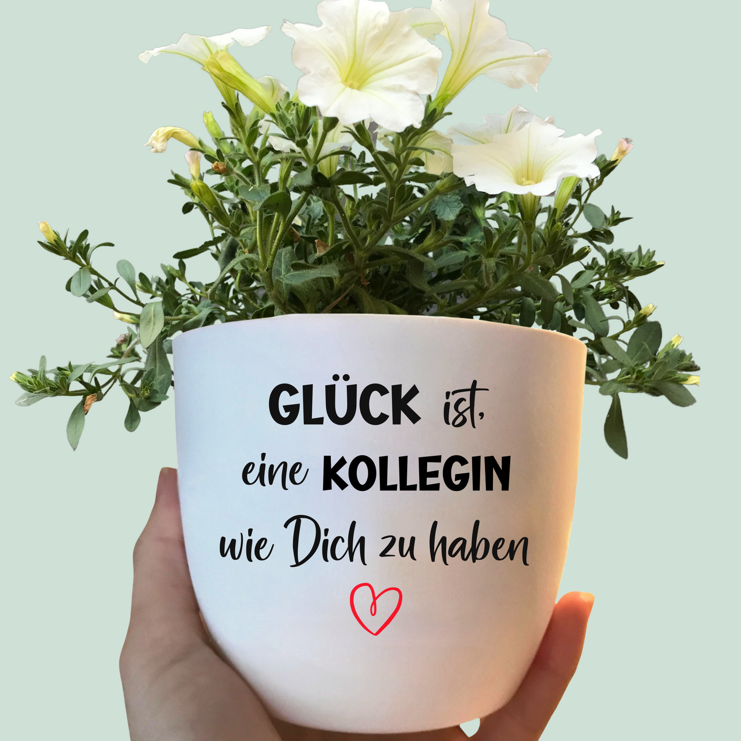 Abschiedsgeschenk Kollegin Kollege - Blumentopf Spruch - Geschenk zum Abschied Arbeit - Ruhestand Arbeitskollege - Mitarbeiter - personalisiert