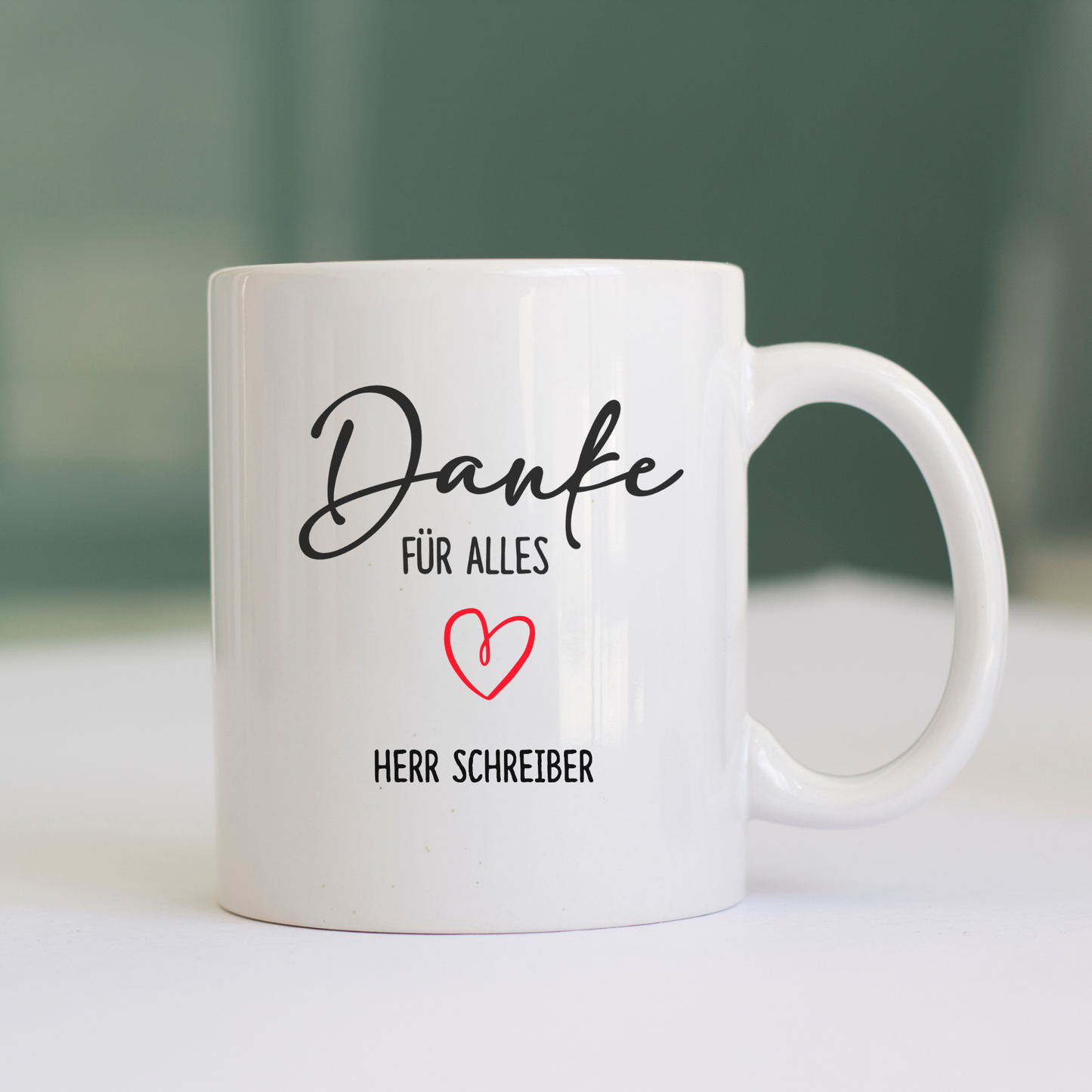Tasse "Danke fรผr Alles" - Geschenk Erzieherin Tagesmutter Lehrerin - Abschied Kindergarten Grundschule - personalisiert