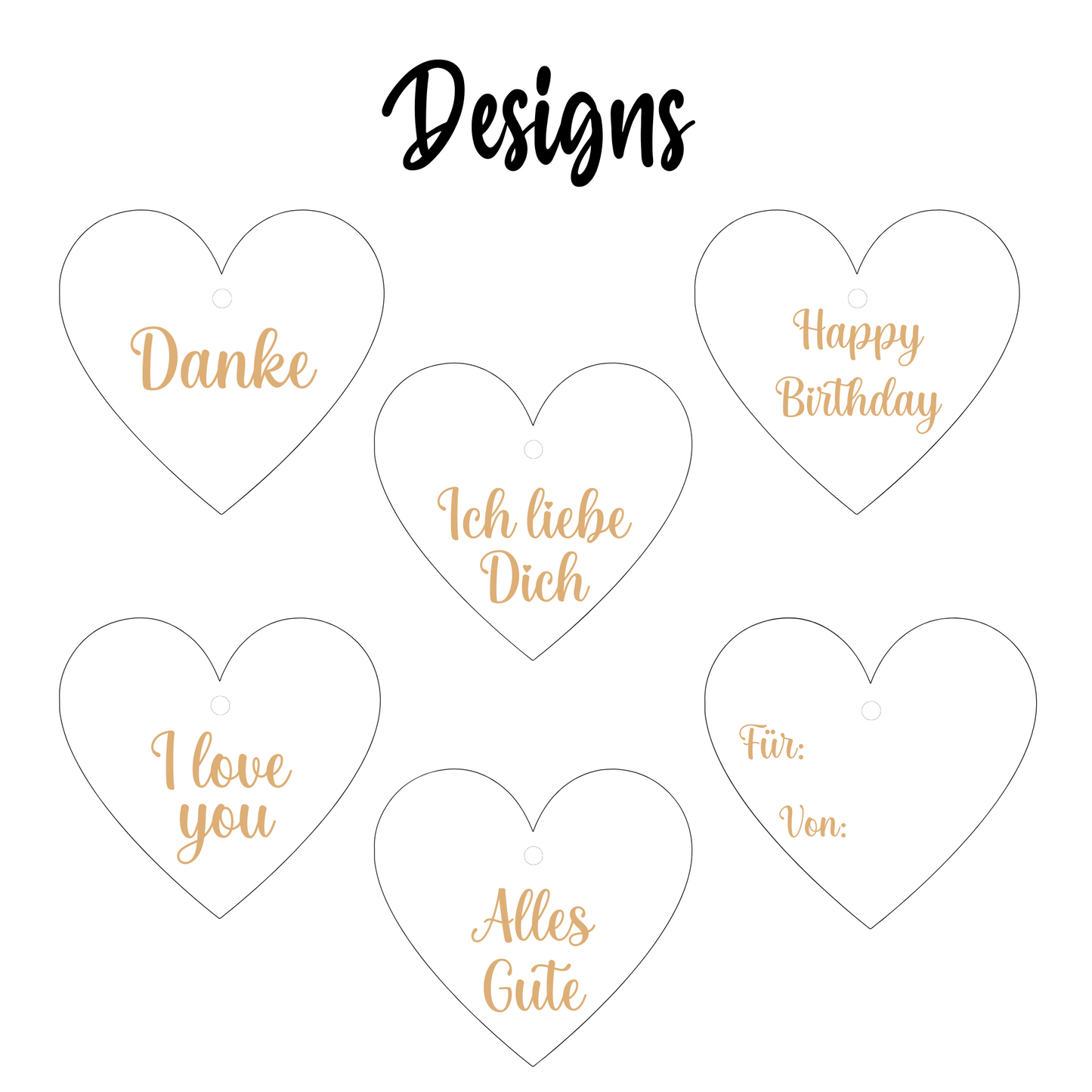 Geschenkanhänger aus Holz - Danke Herz Anhänger - Anhänger Geschenk aus Holz personalisiert - Danke in Herzform