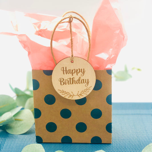 Geschenkanhänger rund aus Holz - Danke Anhänger - Anhänger Geschenk aus Holz rund personalisiert