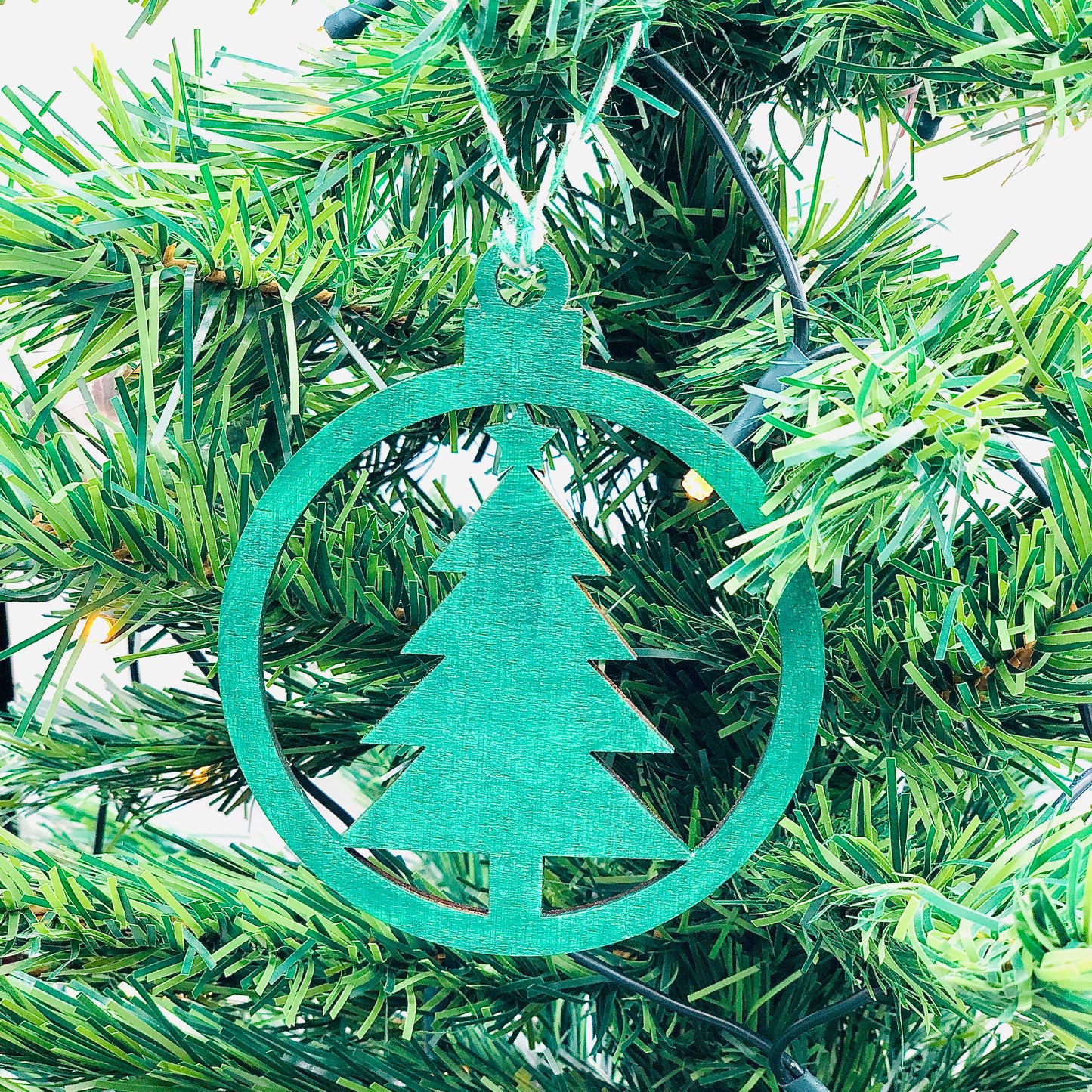 Holzornament Weihnachten Tannenbaum