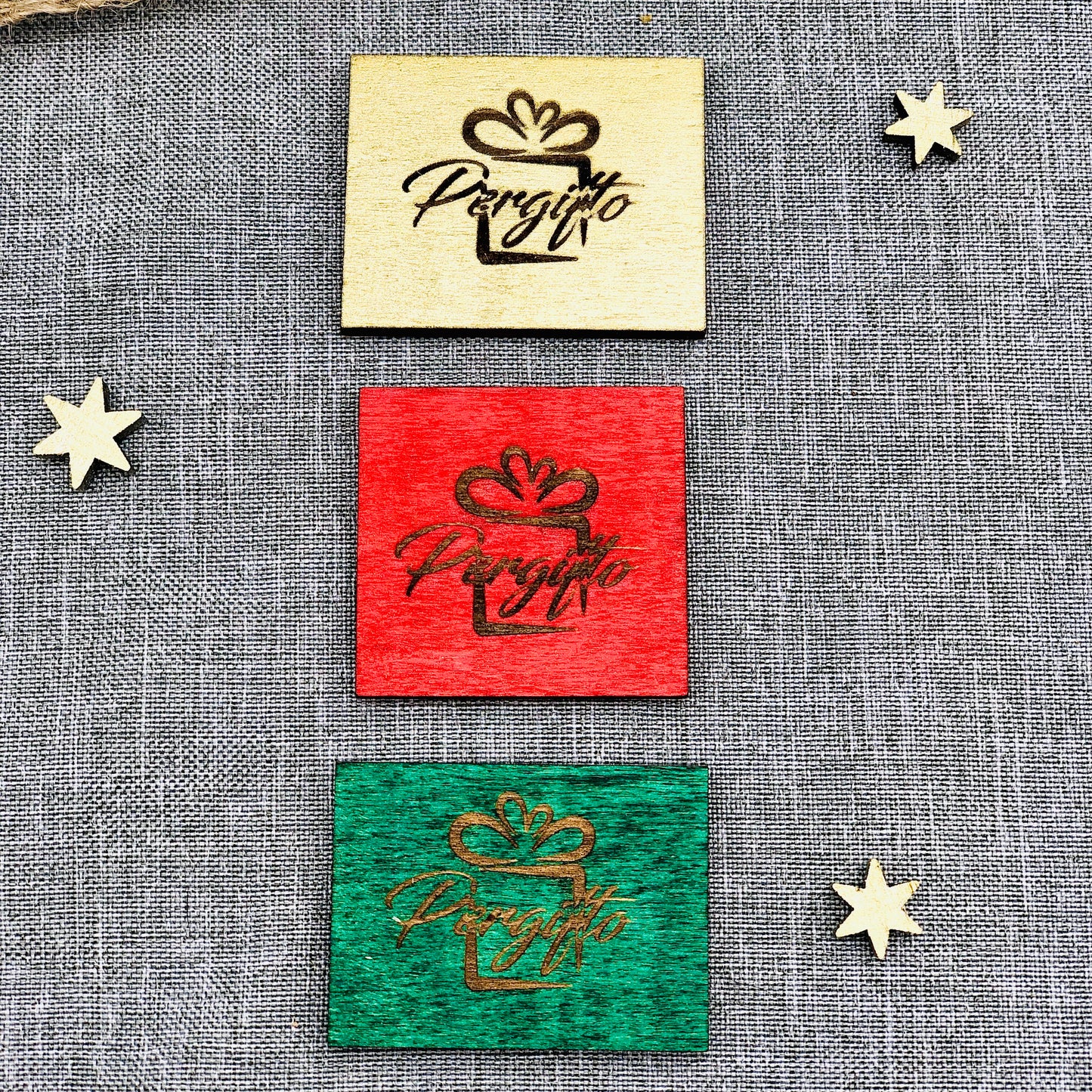 Weihnachtspullover Holzornament Lebkuchen - Tannenbaum - Rentier - Ugly Sweater Ornament - Weihnachtsbaumschmuck Holz personalisiert