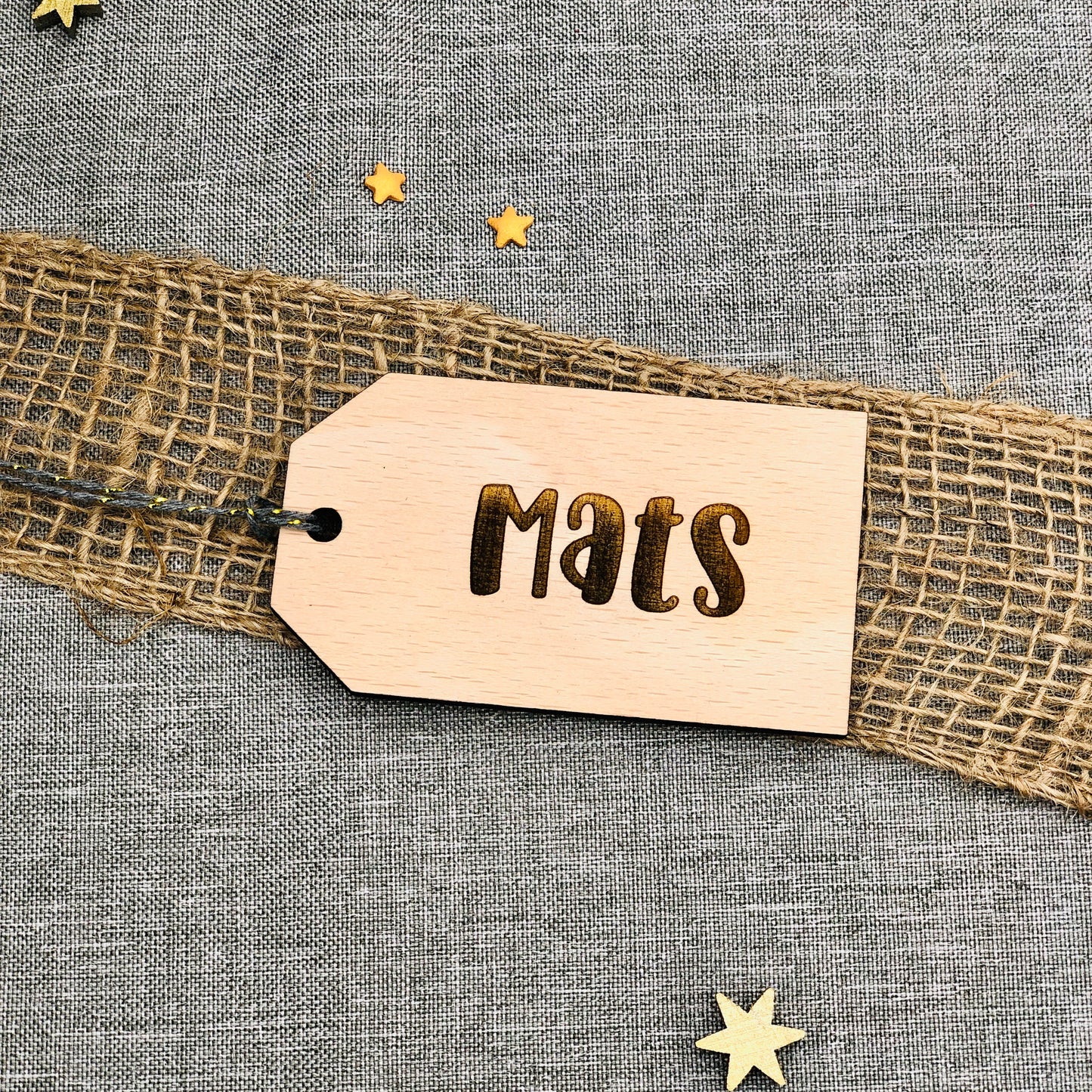 Geschenkanhänger Weihnachten aus Holz