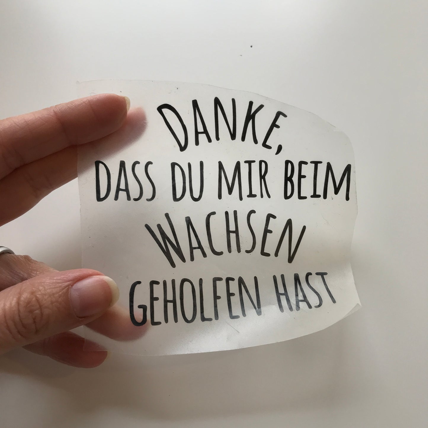Sticker "Danke, dass du mir / uns beim Wachsen geholfen hast" - Abschiedsgeschenk für Lehrer/in oder Erzieher/in - Aufkleber zum selbstaufkleben