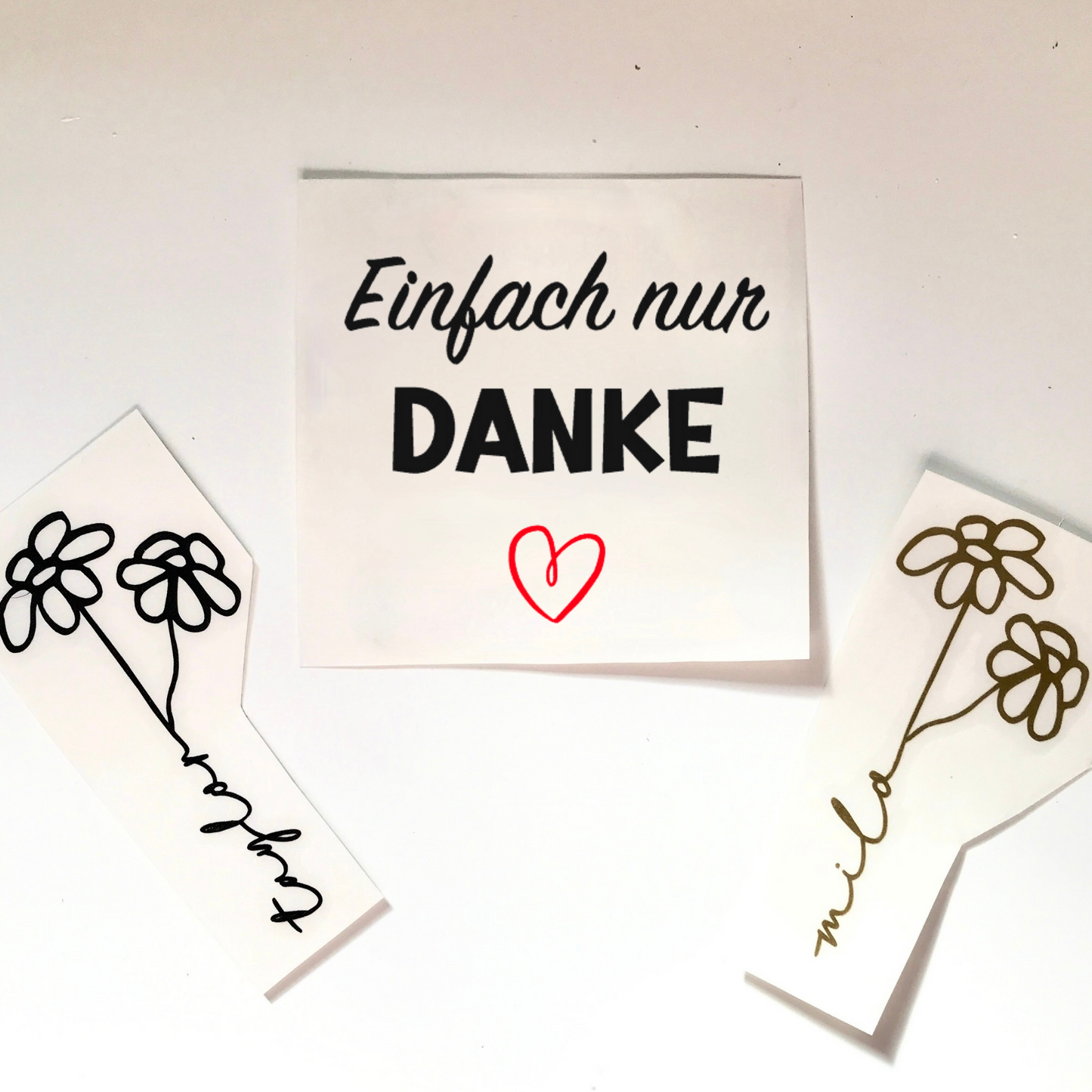 Aufkleber zum Danke sagen - DIY Aufkleber - DIY Geschenkidee - Sticker zum Bedanken - personalisiert