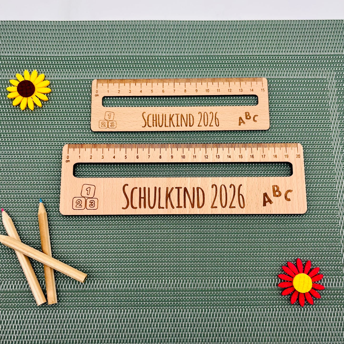 Personalisierte Lesehilfe mit Lineal für Kinder – Geschenk zur Einschulung - personalisiert