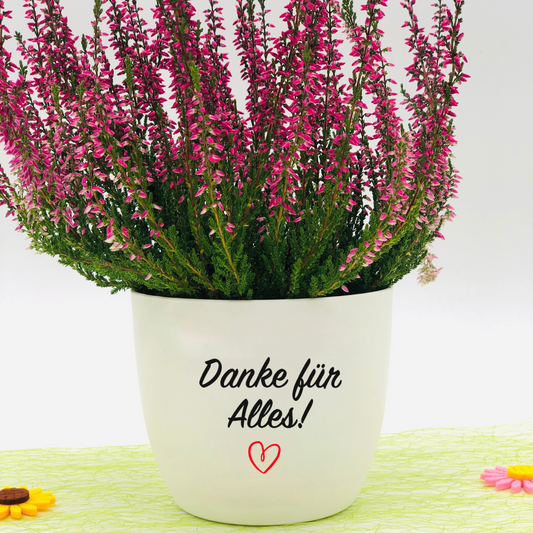 Blumentopf Danke - Geschenk zum Danke sagen - Geschenk zum Bedanken  - Dankeschön Geschenk -personalisiert - einfach Danke sagen - Danke