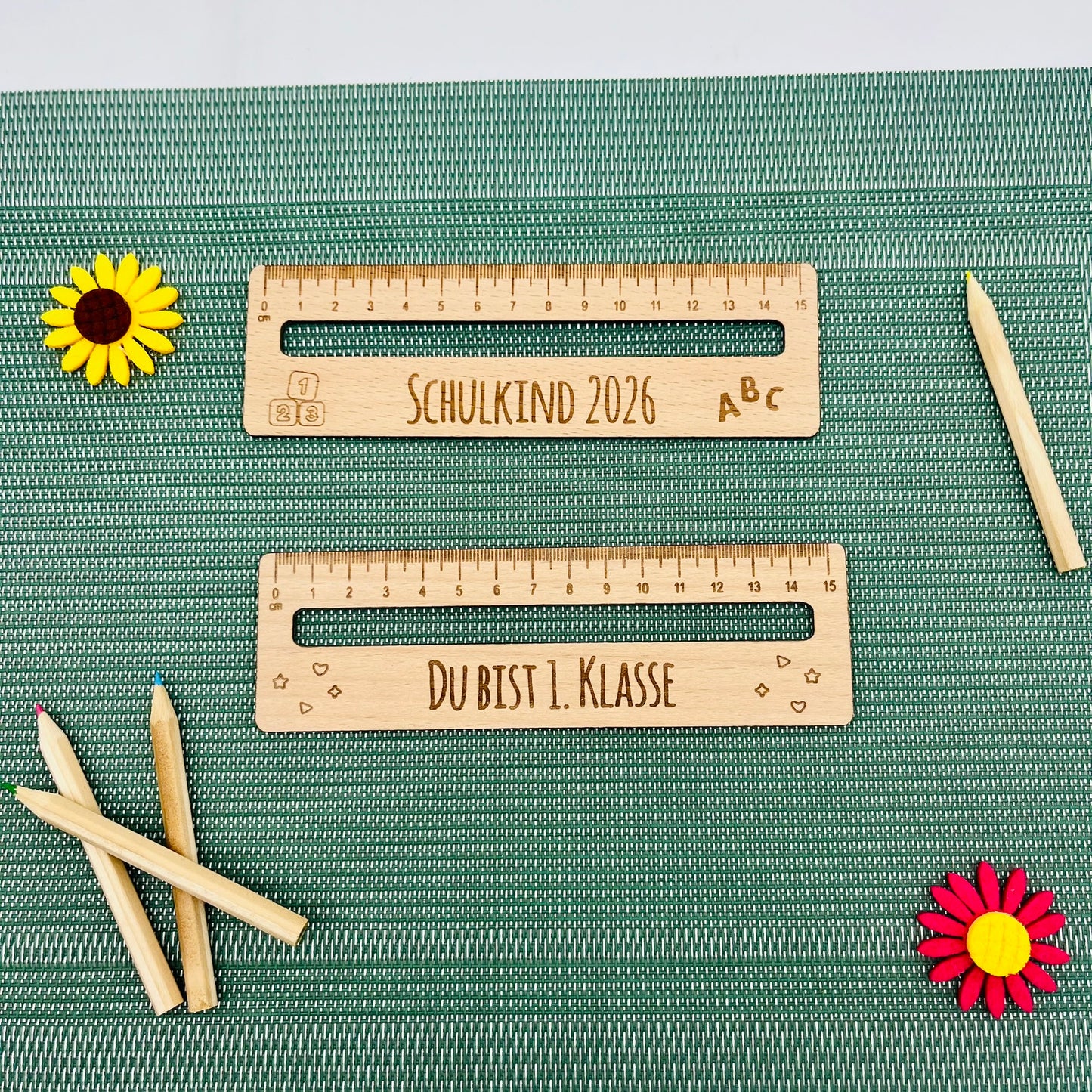 Personalisierte Lesehilfe mit Lineal für Kinder – Geschenk zur Einschulung - personalisiert