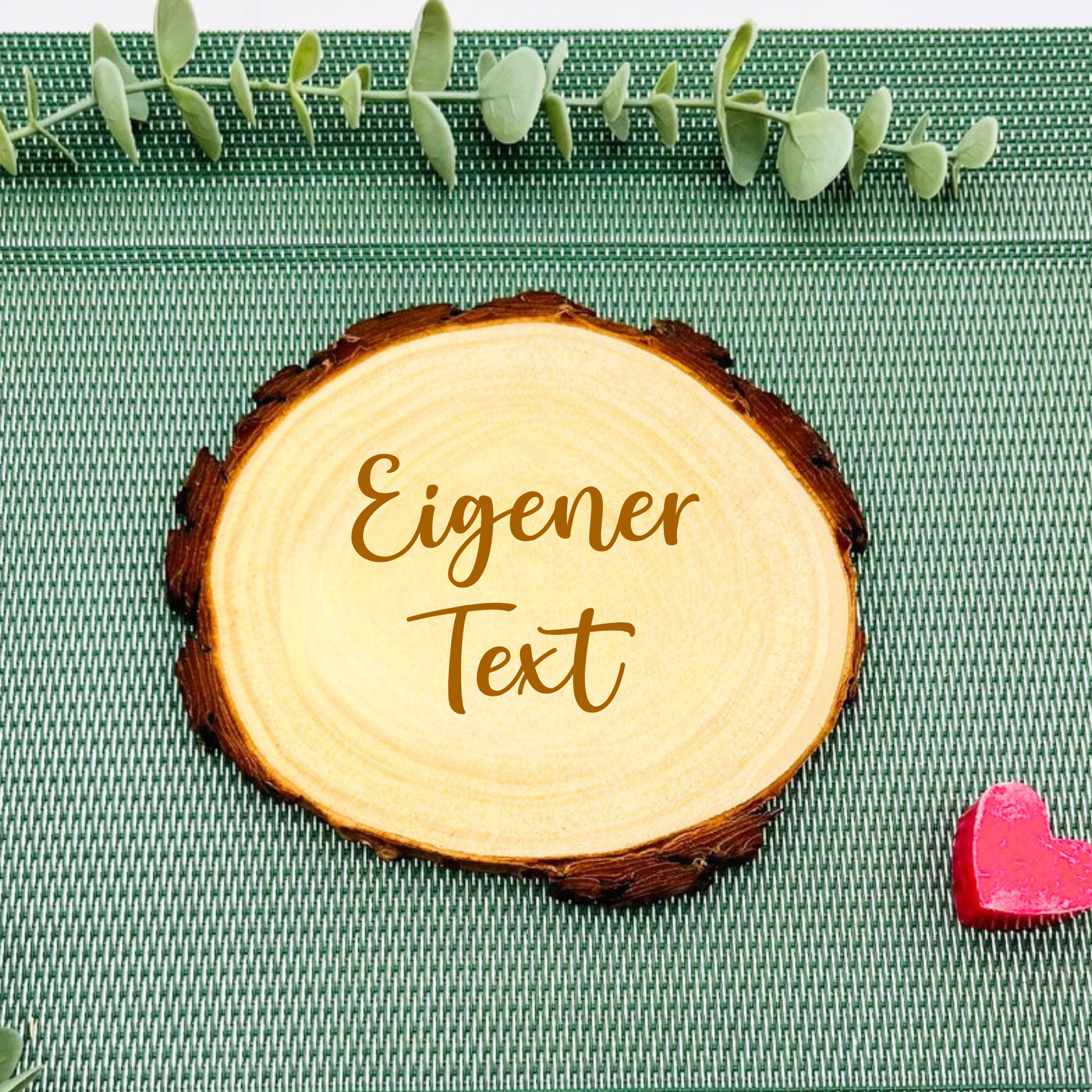 Baumscheibe Andenken mit Gravur - Gedenktafel Trauer, personalisierte Holzscheibe verstorbene Oma - Opa - Mama - Papa, Erinnerung mit Foto - eigener Text