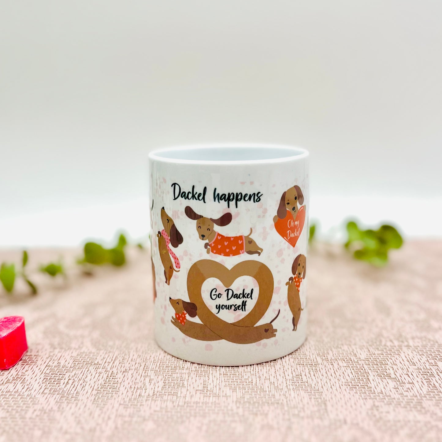 Lustige Dackel Tasse - Geschenk für Dackel Fans