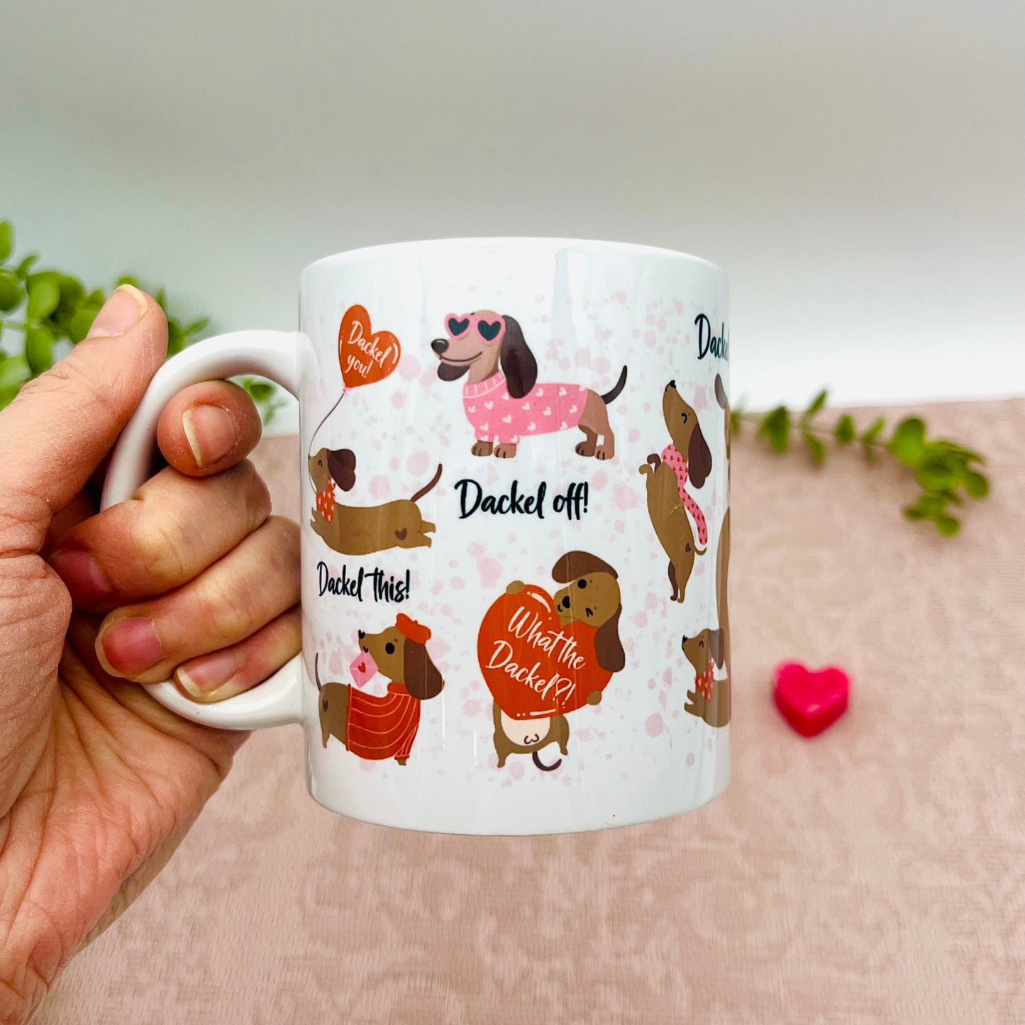 Lustige Dackel Tasse - Geschenk für Dackel Fans