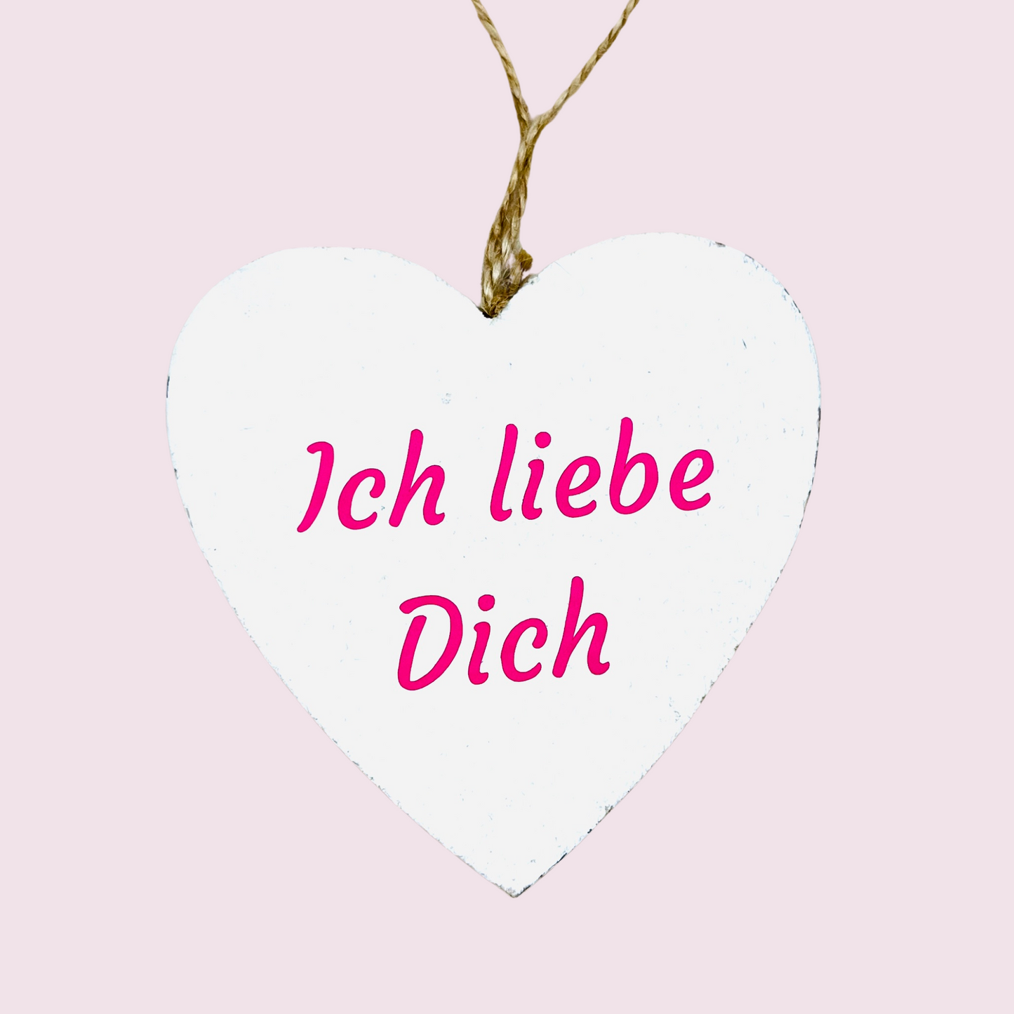 Geschenk zum Valentinstag für Paare - Valentinstagsgeschenk - Candy Hearts - Holzherz Geschenk für Verliebte - Herzanhänger Valentinstag personalisiert