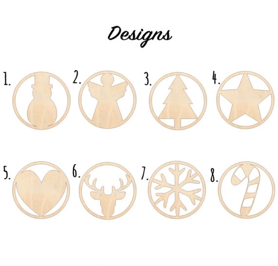 Personalisierte Weihnachtskugel aus Acryl mit Holz – Pergifto