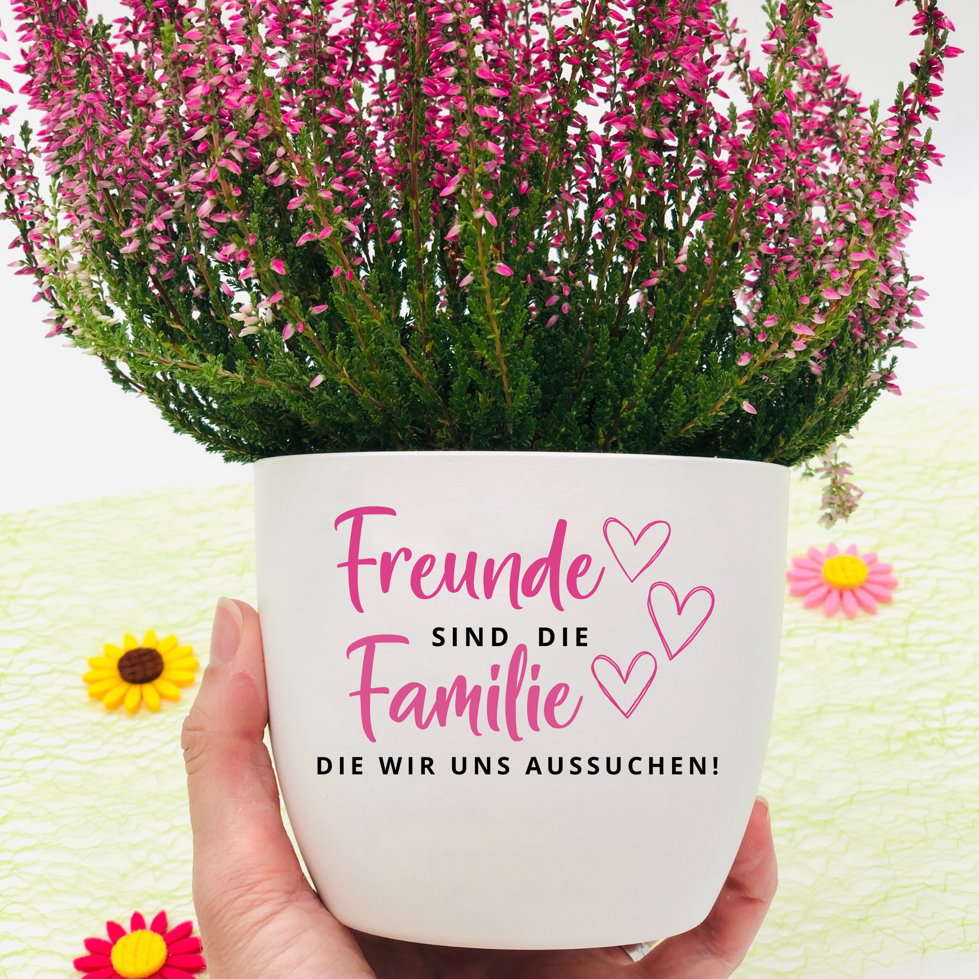 Blumentopf Geschenk beste Freundin - Geschenk bester Freund - Blumentopf Freundin - Blumentopf mit Spruch Freundschaft - personalisiert