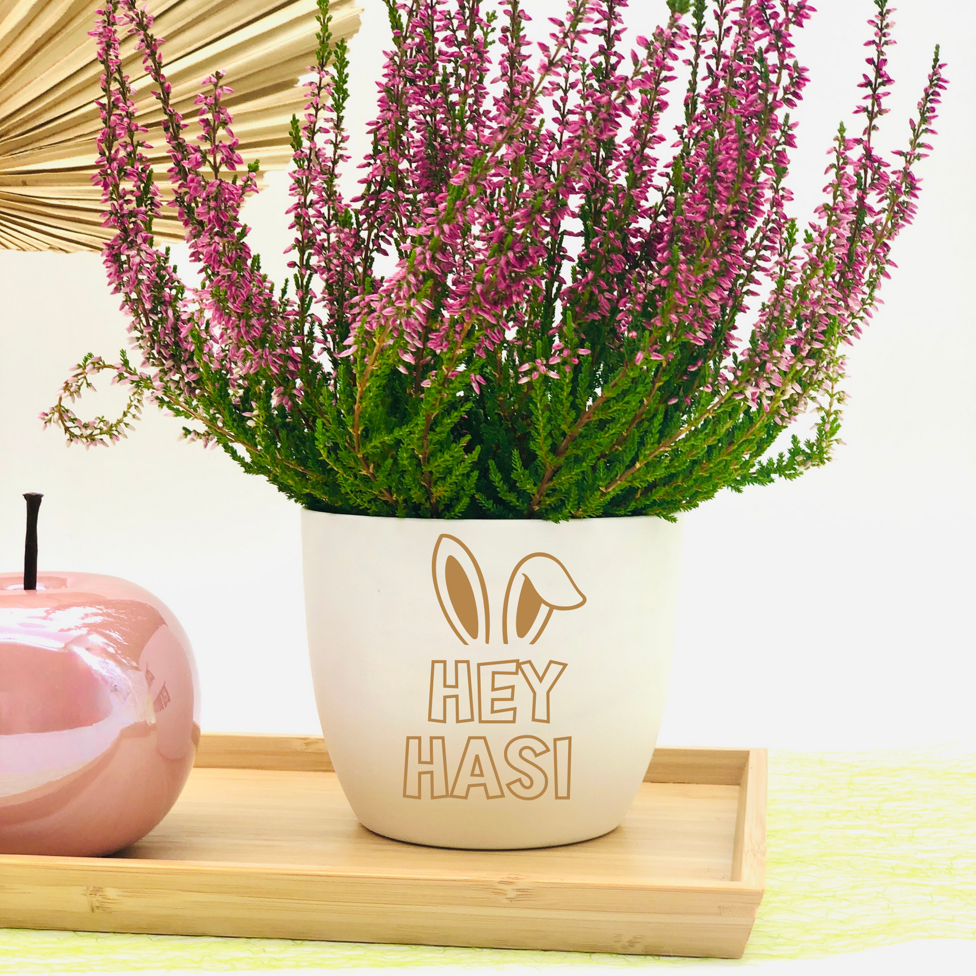 Blumentopf Frohe Ostern - Ostergeschenk - Blumentopf mit Spruch Ostern - Geschenkidee Ostern für Blumenliebhaber - personalisiert