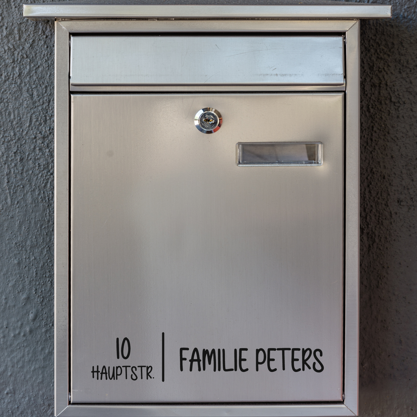 Aufkleber Briefkasten - Hausnummer - Familienname - Straße - personalisierter Briefkastenaufkleber - Briefkastenschild Namensschild