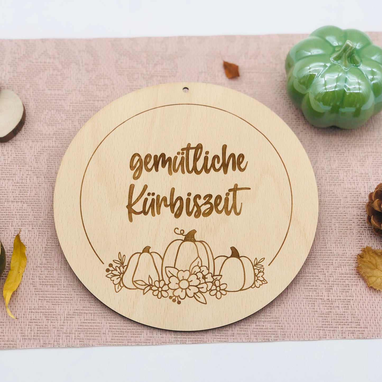 Holzschild Herbstdeko - gemütliche Herbstzeit - gemütliche Kürbiszeit - Schild zum Aufhängen - Geschenkidee Herbst - Farmhouse Wanddeko