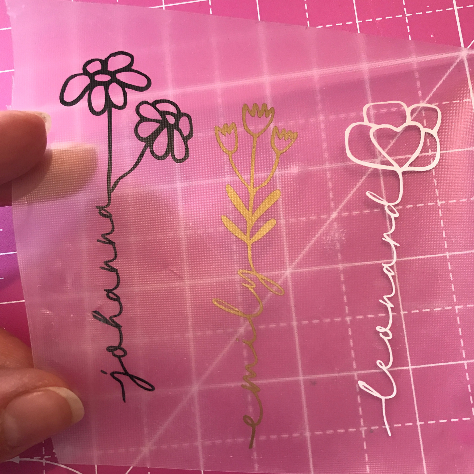 Aufkleber - Abschiedsgeschenk Blumentopf mit personalisierten Sticker - Blume mit Name - für Lehrer / Erzieher