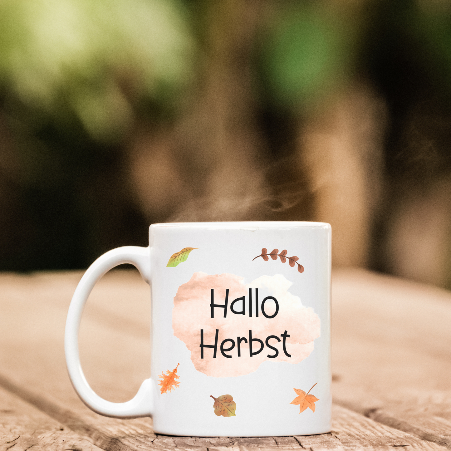 Tasse "Hallo Herbst" - "Hello Fall" - Tasse für den gemütlichen Herbst - Geschenkidee im Herbst - Kaffeetasse personalisiert